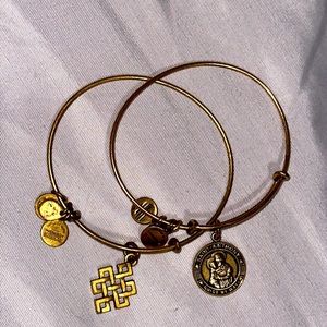 RARE FIND | Alex and Ani | Infiniti Bracelet and St. Anthony Bangles